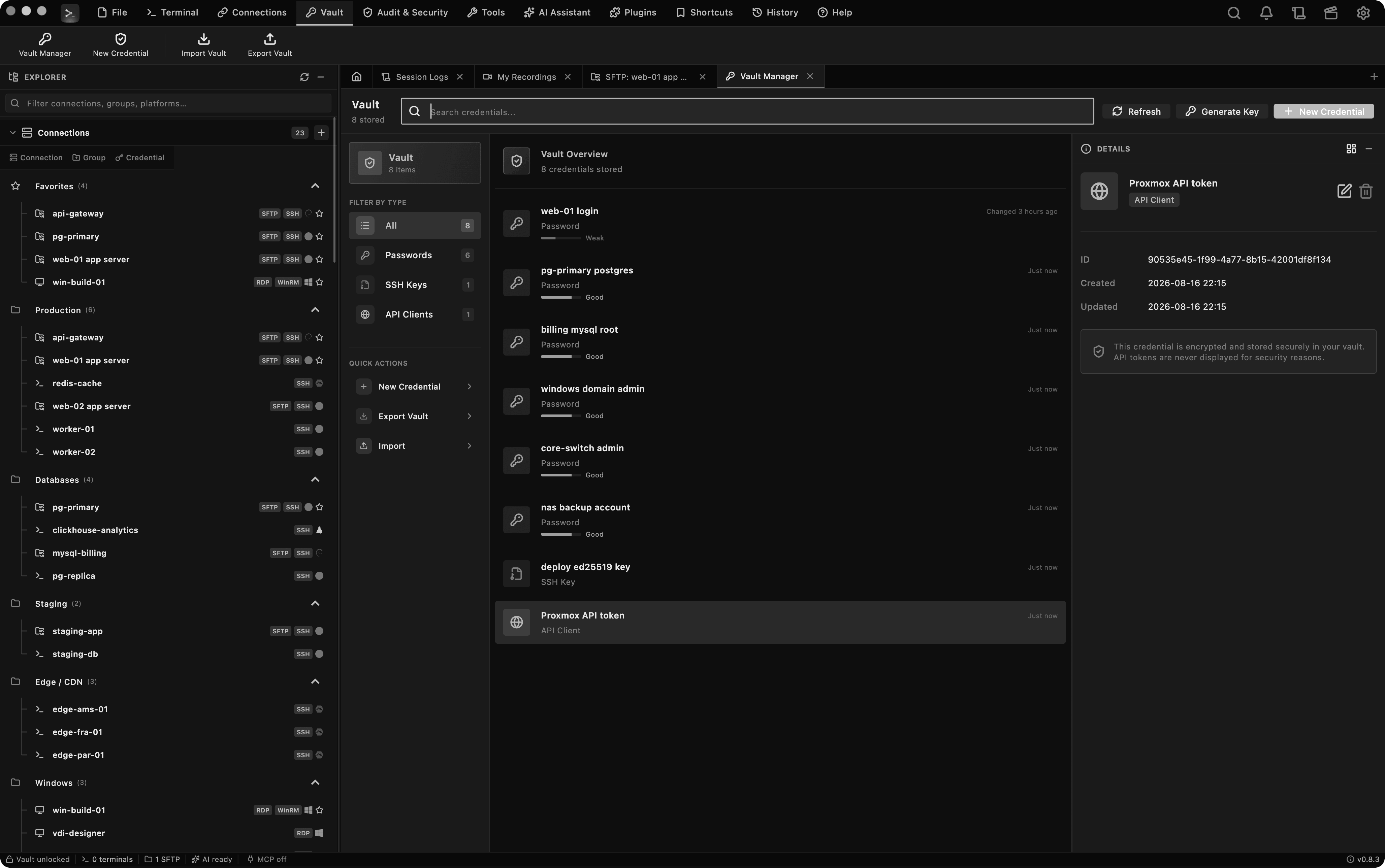 Encrypted Vault, Edgely Console